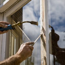 Stripping paint